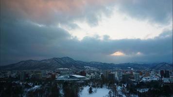 bela cidade de Sapporo e natureza no Japão Hokkaido video