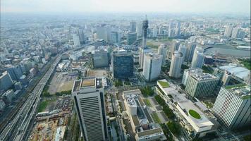 prachtig gebouw rond de stad Yokohama in Japan video