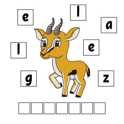 Words puzzle. Education developing worksheet. Game for kids ...