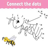 Dot to dot. Draw a line. Handwriting practice. Learning numbers for kids. Education developing worksheet. Activity page. Game for toddler and preschoolers. Isolated vector illustration. Cartoon style.