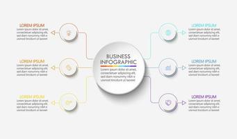 Presentation business infographic template vector