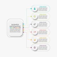 Presentation business infographic template vector