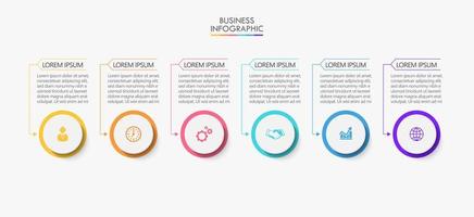 Presentation business infographic template vector