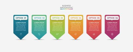 presentación plantilla de infografía empresarial vector