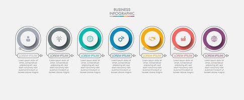 Presentation business infographic template vector