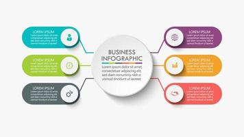 Presentation business infographic template vector