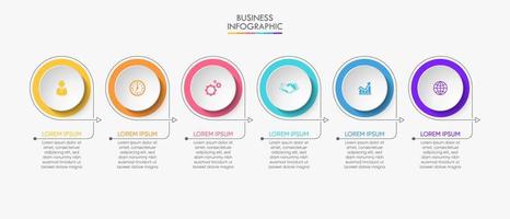 Presentation business infographic template vector