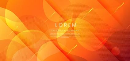 Abstract modern orange gradient fluid shape background with copy space for text. vector