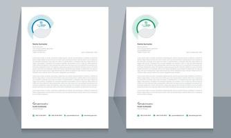 plantilla de formato de membrete, plantilla de diseño de membrete de estilo empresarial. diseños de plantillas de membrete de empresa. membrete, plantilla vector