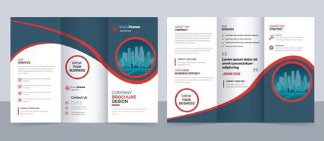 Creative corporate modern business trifold brochure template, trifold layout, a4, letter size brochure vector