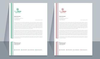 Letterhead format template, business style letterhead design template. Company letterhead template designs. Letterhead, Template. vector