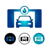 Abstract Changing Car Oil Icon Set vector