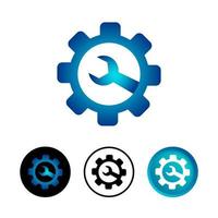 Abstract Repairing Services Icon Set vector