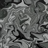 Black liquid abstract marble texture background vector