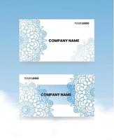 Business Card with mandala vector