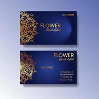 Business Card with mandala vector