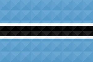 Artistic flag of Botswana with geometric wave concept art design vector