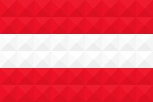 Artistic flag of Austria with geometric wave concept art design vector