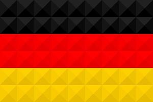 Artistic flag of Germany with geometric wave concept art design
