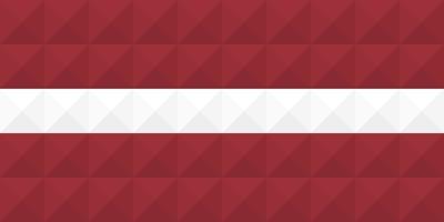 Artistic flag of Latvia with geometric wave concept art design vector