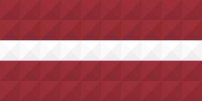 Artistic flag of Latvia with geometric wave concept art design vector