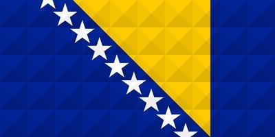 bandera artística de bosnia y herzegovina con diseño de arte de concepto de onda geométrica vector