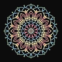 Circular pattern in form of mandala vector