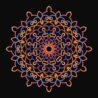 Circular pattern in form of mandala vector