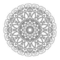 Texture Paper Cut Indian Mandala vector