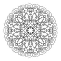 Texture Paper Cut Indian Mandala vector