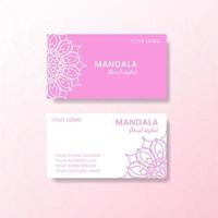 Card Business with Mandala vector