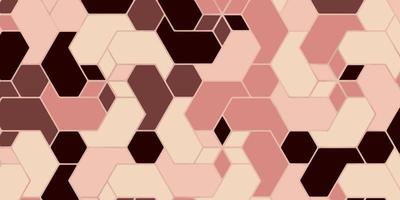 Geometric pattern with polygonal shape pink background vector