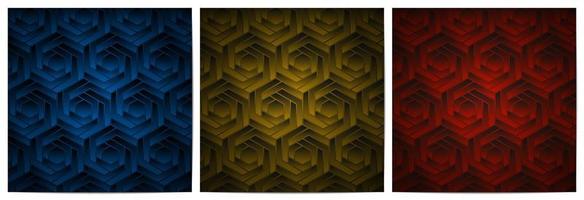 Geometric pattern dark background with stripes polygonal shape vector