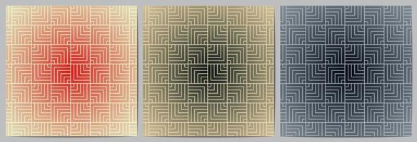 geometric pattern with square shape and diagonal lines vector