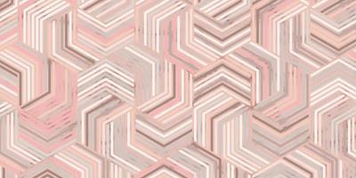 Geometric pattern with stripes wavy lines pink background vector