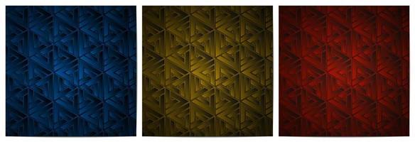 Geometric pattern with stripes triangle lines weave polygonal shape vector