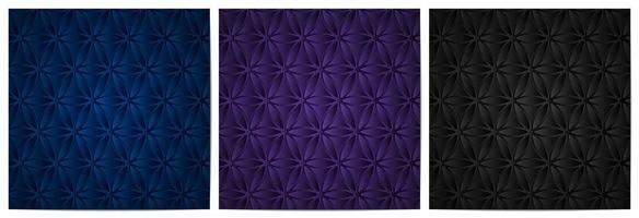 conjunto de círculo de patrón floral abstracto superpuesto vector
