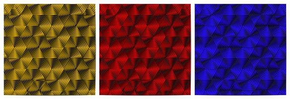 Geometric pattern with polygonal shape overlapping vector