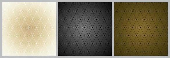 Geometric pattern background with striped wavy lines vector