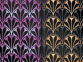 Art Deco Floral Pattern vector