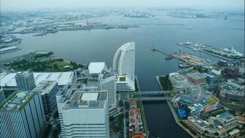 prachtig gebouw rond de stad Yokohama in Japan video