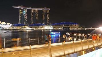Zeitraffer von Singapur Stadt