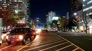 Zeitraffer der Stadt Seoul in Südkorea
