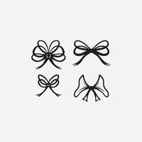 Butterfly bow illustration vector