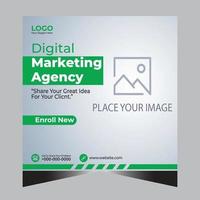 Digital Marketing Social Media Post Template Design For Your Corporate Business. Facebook post, Instagram post. vector