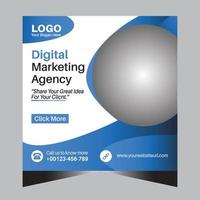 Digital Marketing Social Media Post Template Design For Your Corporate Business. Facebook post, Instagram post. vector