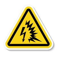 Arc Flash Symbol Sign Isolate On White Background,Vector Illustration EPS.10 vector