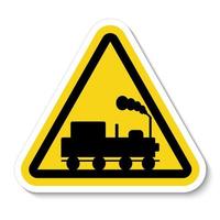 Danger Beware Of Trains Symbol Sign Isolate On White Background,Vector Illustration vector