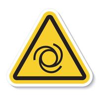 Beware Automatic Start-Up Symbol Sign Isolate On White Background,Vector Illustration EPS.10 vector