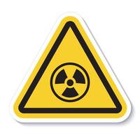 Radiation Hazard Symbol Sign Isolate On White Background,Vector Illustration EPS.10 vector